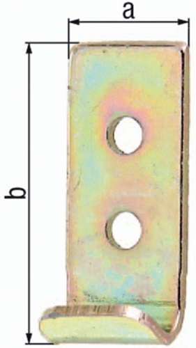 GAH Alberts Schließhaken f.Kistenverschlüsse L.23 B.18 S.2 mm STA gerade - 347864