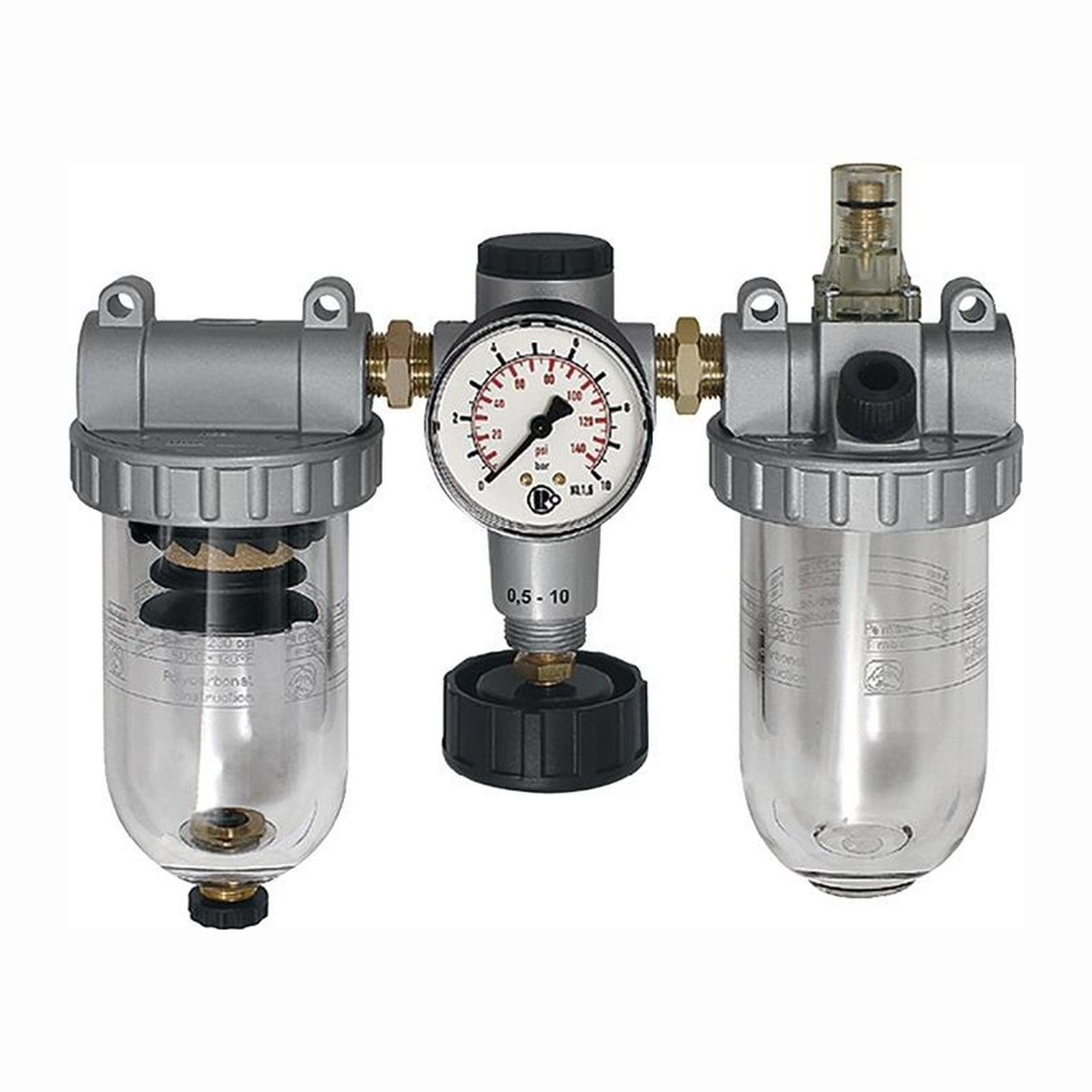 Riegler Wartungseinheit 3tlg. Standard mit PC-Behälter