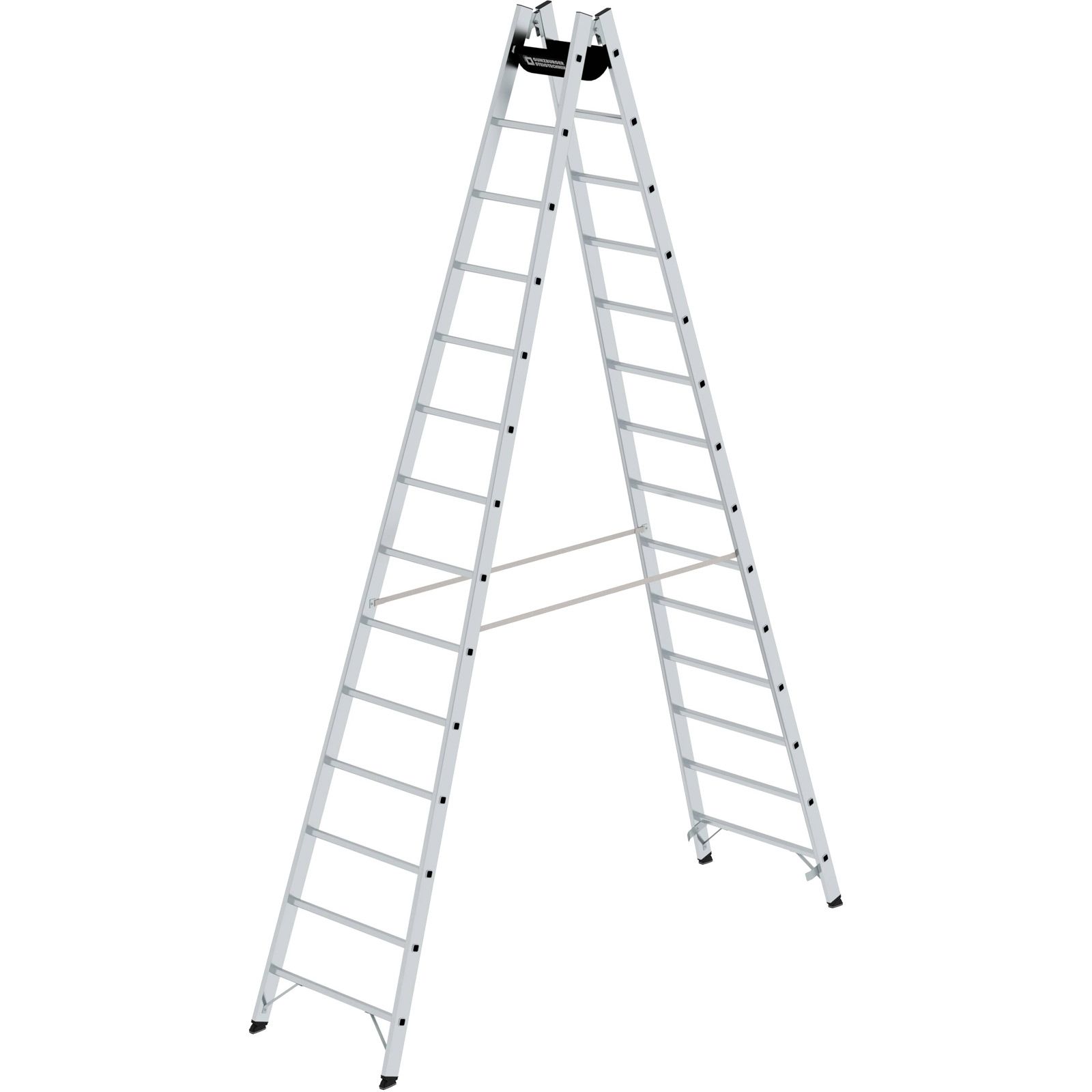 Günzburger Steigtechnik Sprossen-Stehleiter 2 x 14 Sprossen - 033028