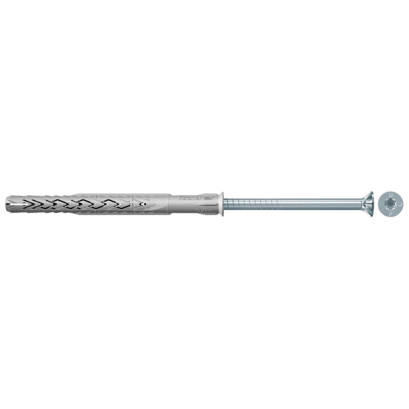 Fischer 50x Langschaftdübel SXRL 14 x 260 mm T mit Sicherheitsschraube - 530928