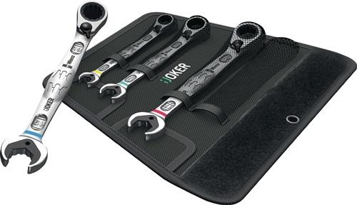 Wera 4tlg. Joker Maul-Ringratschenschlüssel-Satz, umschaltbar - 020090