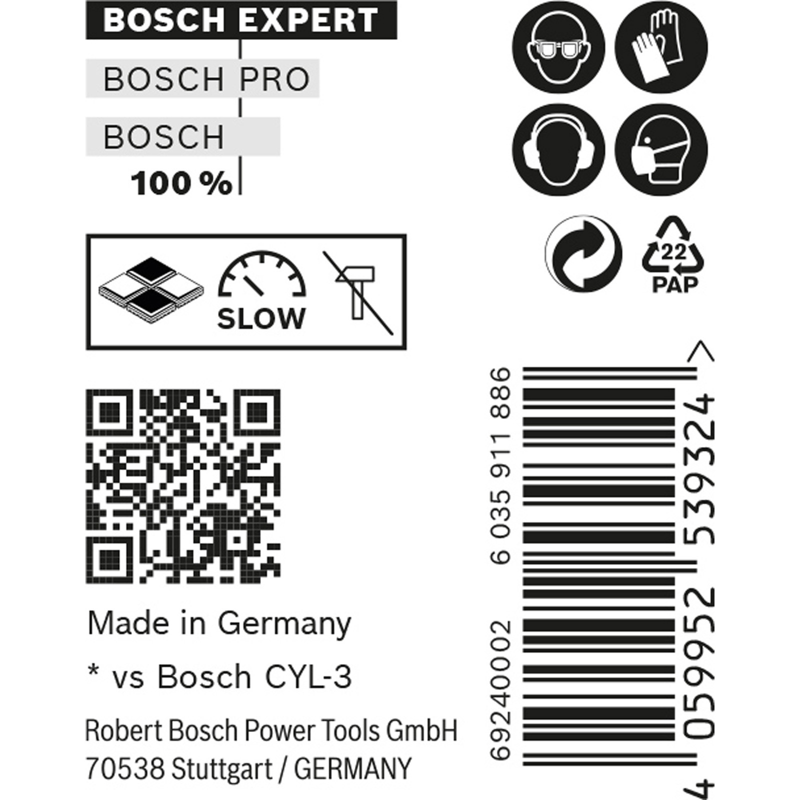 Bosch 10x Expert CYL-9 MultiConstruction Bohrer 6 x 60 x 100 mm - 2608900640