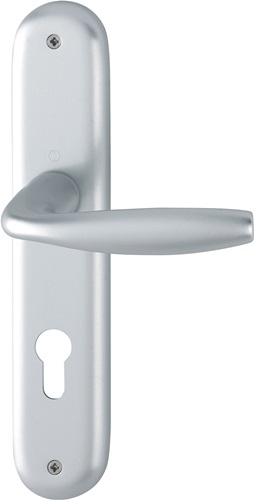 HOPPE Langschildgarnitur NY 1810/273P Alu.F1 PZ 72mm DIN L/R - 3272925