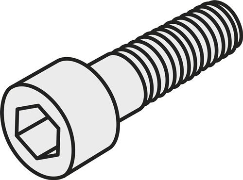 Klemmschraube ISO HS 0625C Bruttogewicht 7,1g PRAMET