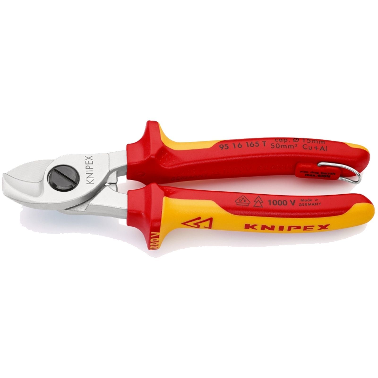 Knipex Kabelschere mit Befestigungsöse - 9516165T