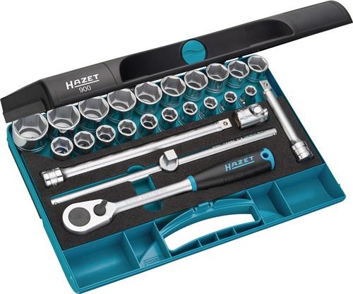Hazet Steckschlüsselsatz 900 25tlg. 1/2″ SW 10 - 32 mm Anzahl Zähne 90 6-kant - 900