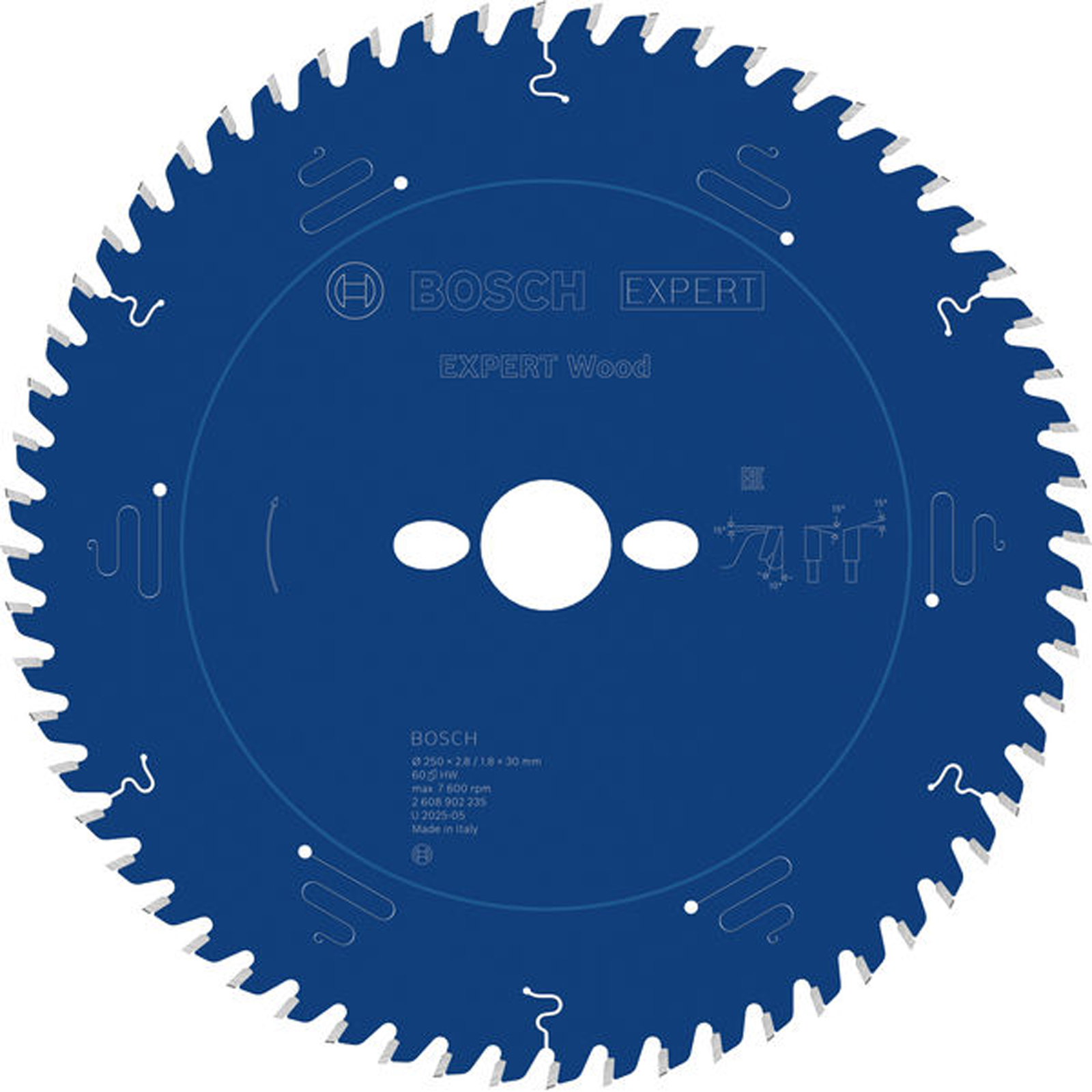Bosch EXPERT Wood Kreissägeblatt 250x2,8x30 mm Z60 - 2608902235