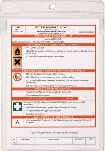 Durable Aushangtasche DIN A4 transparent - 230719