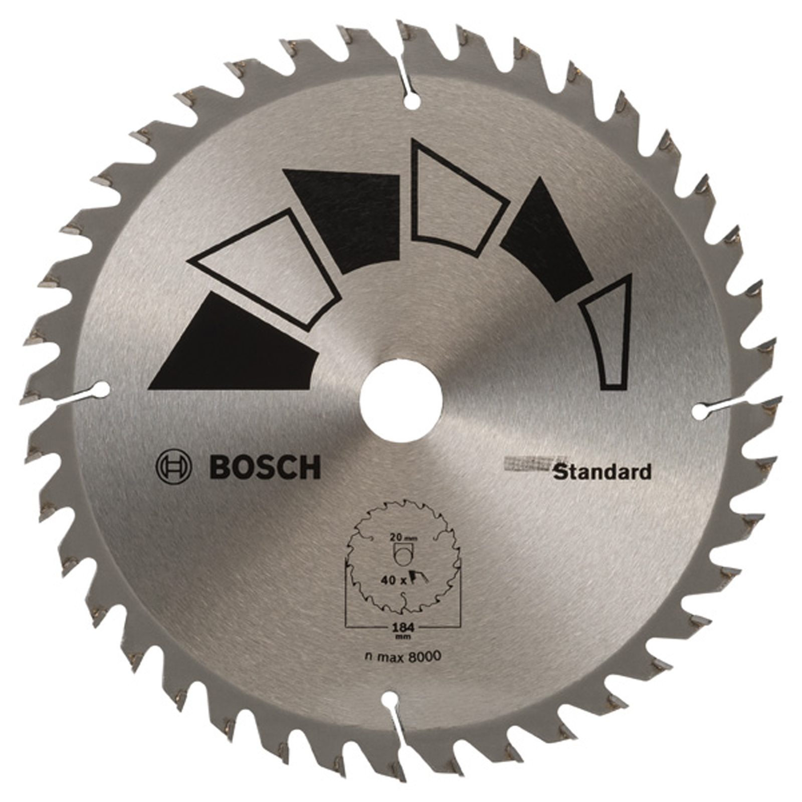 Bosch Kreissägeblatt STANDARD D= 184 mm Bohrung= 20 mm Z= 40 - 2609256B56