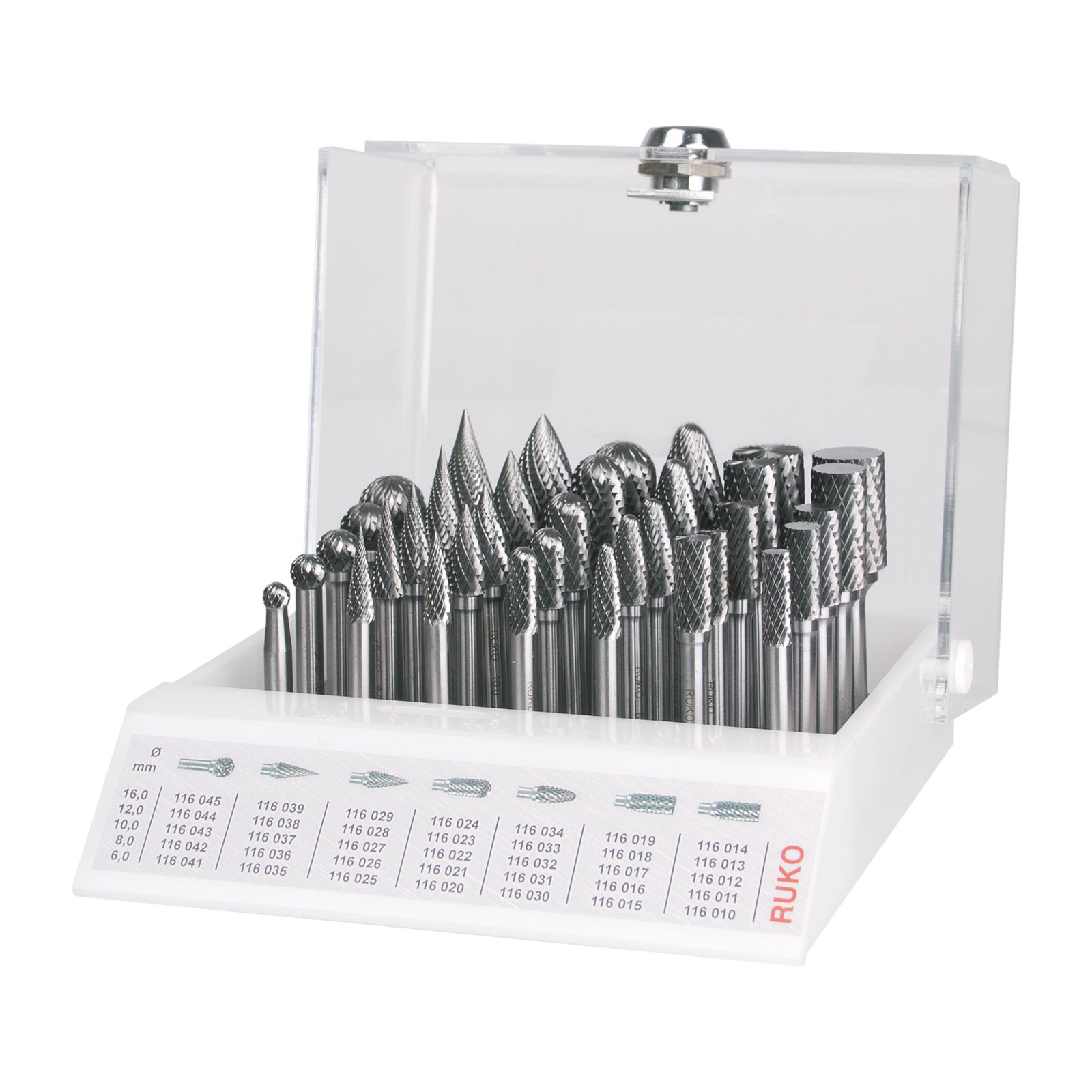 RUKO Hartmetall-Frässtift-Modul im praktischen Verkaufsdisplay - 35 tlg. - 116008