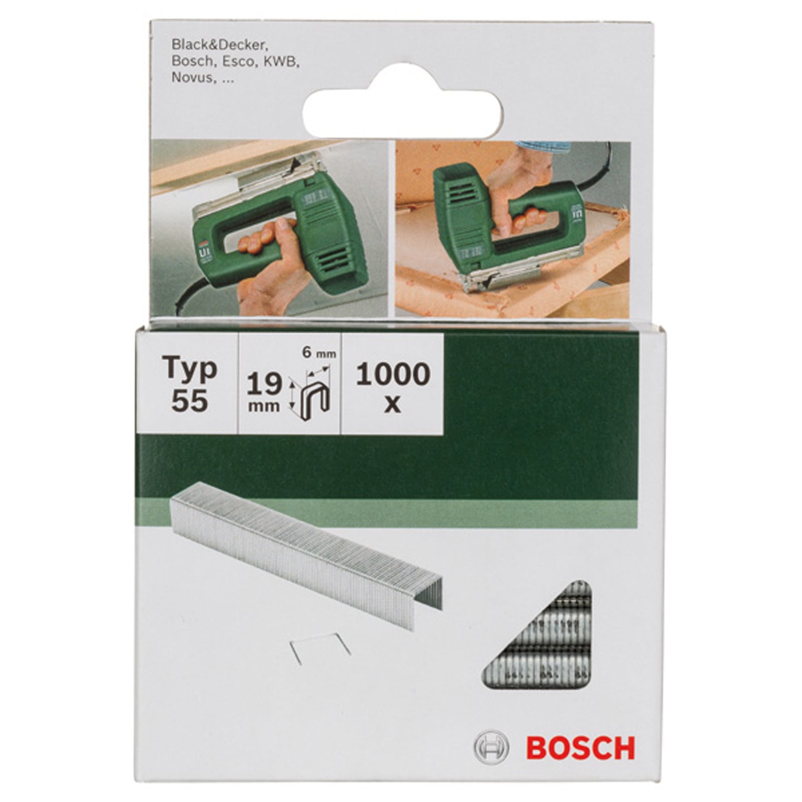 Bosch Klammer Typ 55 L= 19 mm - 2609255828