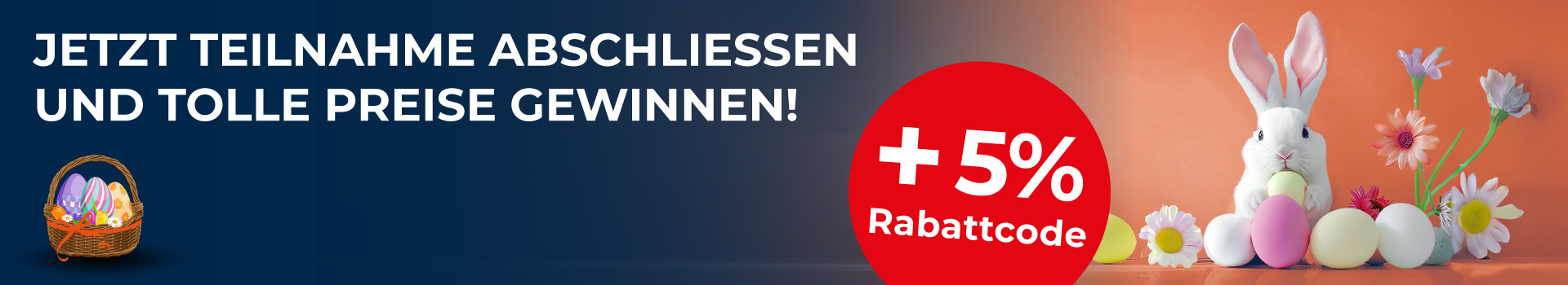 Osteraktion: Punkte sammeln und bis zu 5 % Rabatt sowie tolle Preise gewinnen