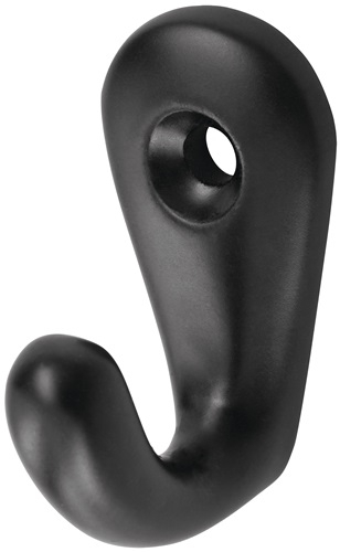 hermeta Handtuchhaken 0557 36 mm Aluminium kunststoffbeschichtet schwarz 27 mm - 0557-70E