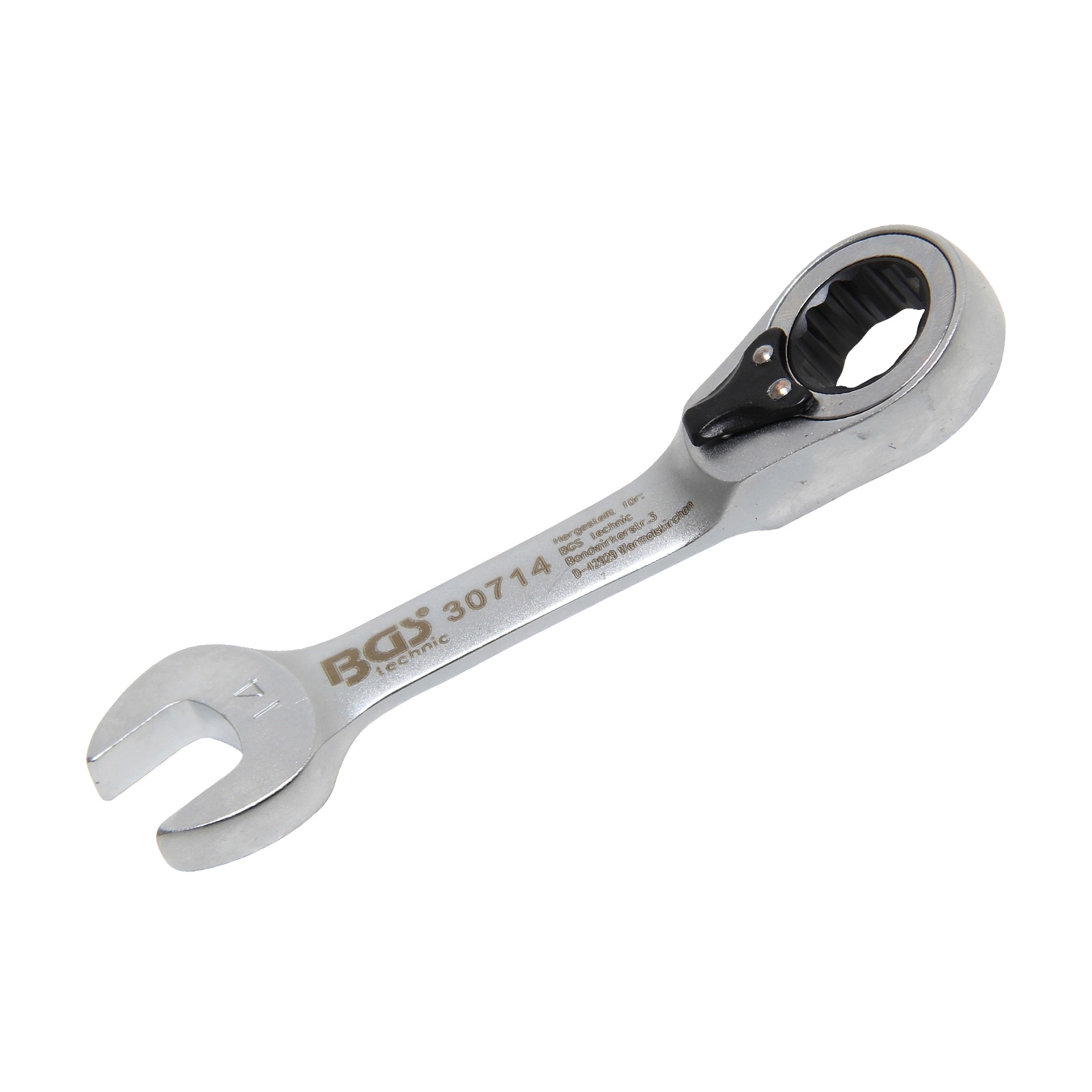 BGS Ratschenring-Maulschlüssel kurz 14mm - 30714