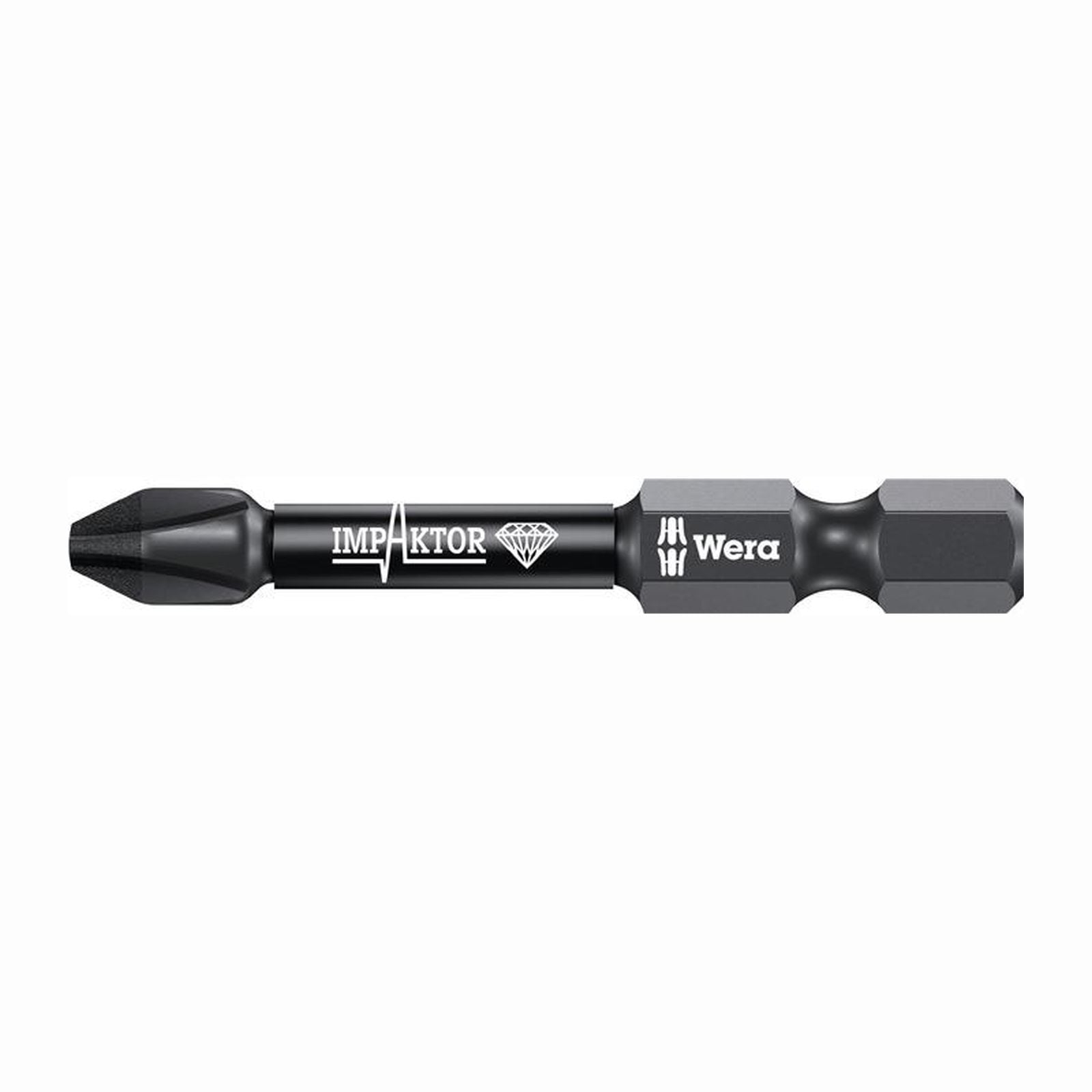Wera 5x Bit 851/4 IMP DC PH2 Länge 50 mm 1/4" E6,3 Impaktor DC - 5057656001