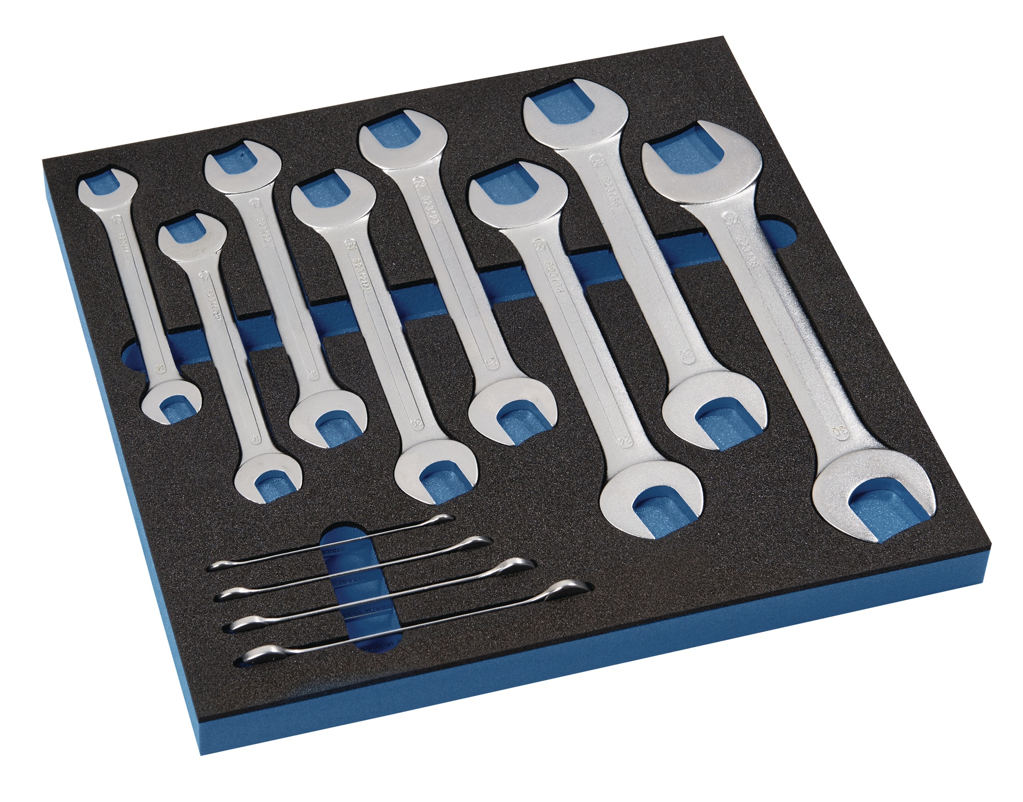 Werkzeugmodul 12-tlg.2/3-Modul Schlüsswelweiten 6x7-30x32mm TECWERK