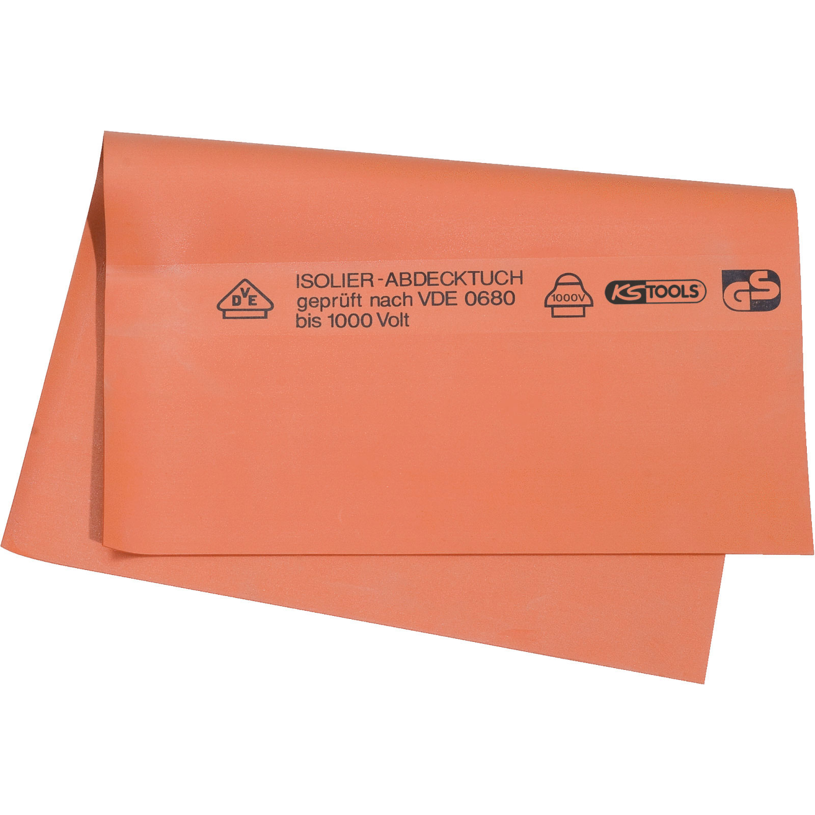 KS TOOLS Gummi-Abdecktuch mit Schutzisolierung Stärke 1,6 10-Meter-Rolle 1200 mm - 117.1753