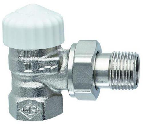 Heimeier Th-Untert. V-exakt II Rotguss vernickelt Eckform 1/2Z kvs 0,86