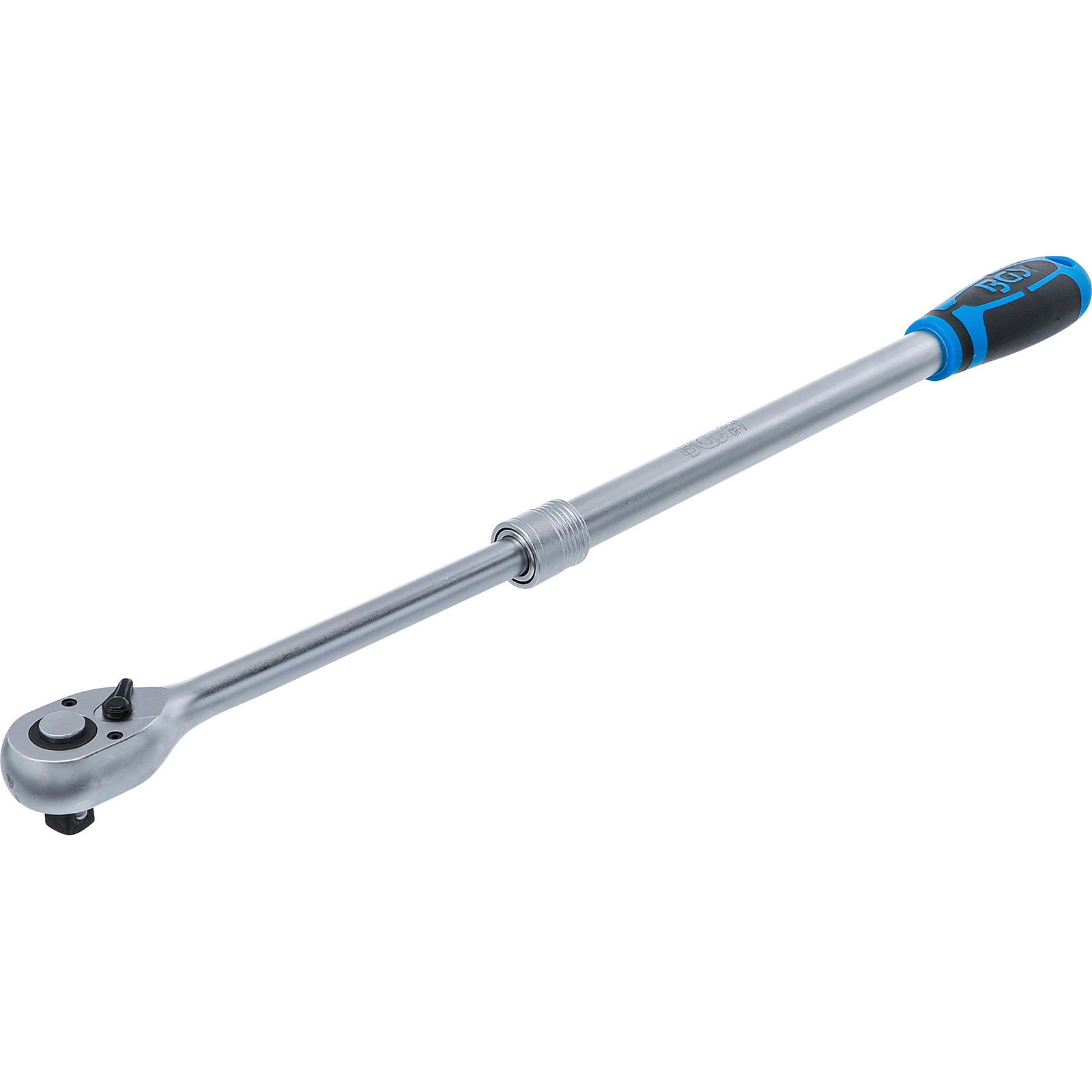 BGS Umschaltknarre ausziehbar extra lang Abtrieb Außenvierkant 12,5 mm (1/2") 455 - 595 mm - 25124