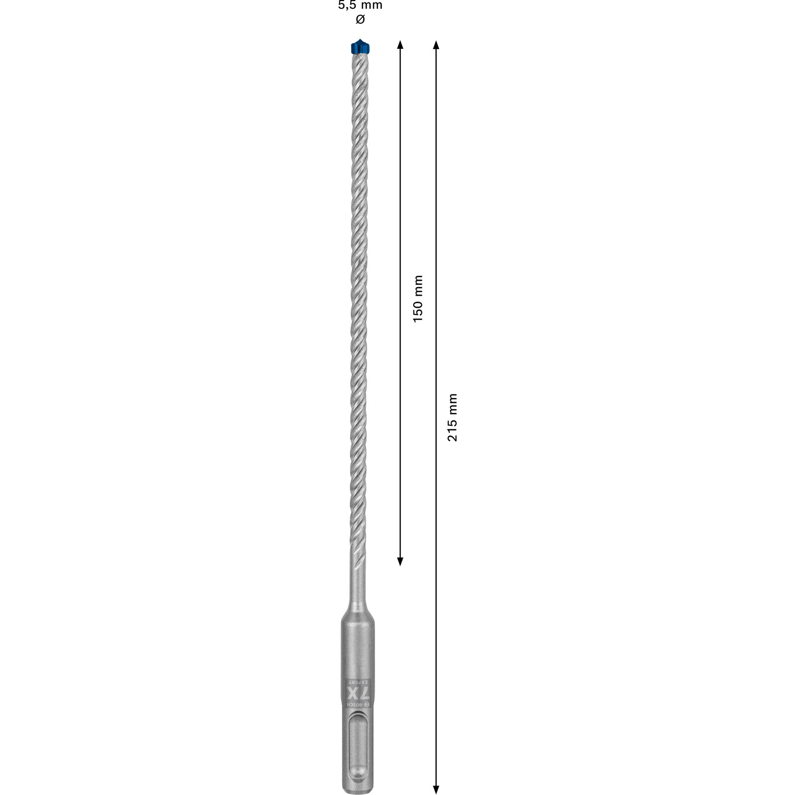 Bosch Expert SDS plus-7X Hammerbohrer 5,5 x 150 x 215 mm - 2608900067