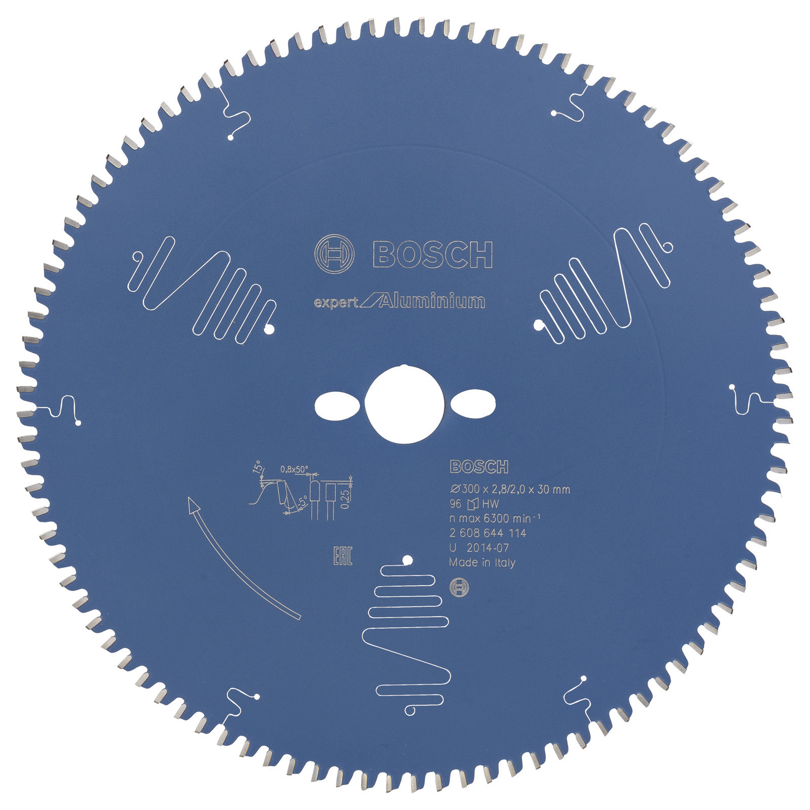 Bosch Kreissägeblatt Expert for Aluminium für Kapp- und Gehrungssägen 300 x 30 x 2,8 mm 96 - 2608644114