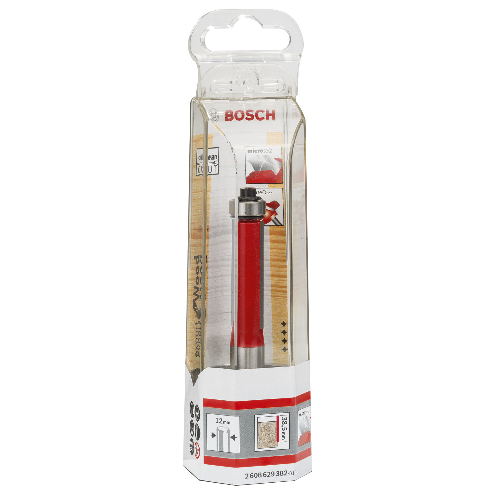 Bosch Bündigfräser Expert for Wood 12 mm D1 12,7 mm L 38,5 mm G 94,1 mm - 2608629382