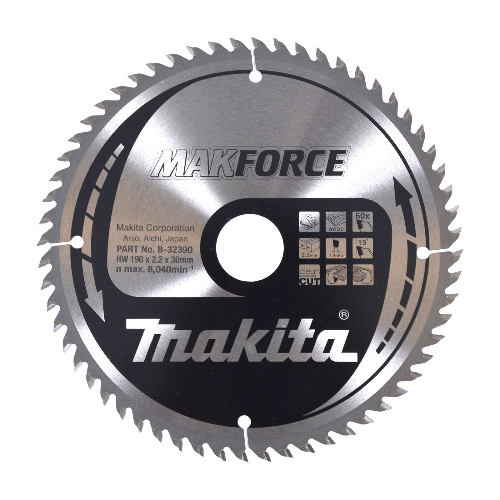 Makita MAKFORCE Sägeblatt 190x30x60Z - B-32390