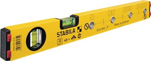 STABILA Wasserwaage 70 Electric 120cm Alu.gelb ± 0,5mm/m - 16136