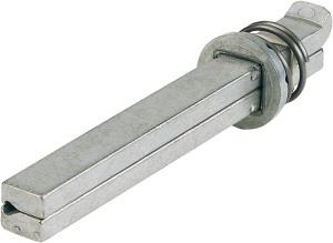 HOPPE VK Profilstift FEI-Spindel 4-KT.8x70mm Fe verz.geteilt - 515073