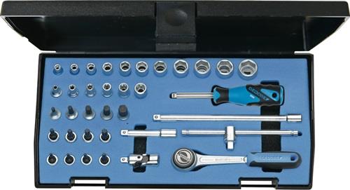Gedore Steckschlüsselsatz 20 ITU-3 36tlg. 1/4″ SW 4-14 mm Anzahl Zähne 72 6-kant - 6196710