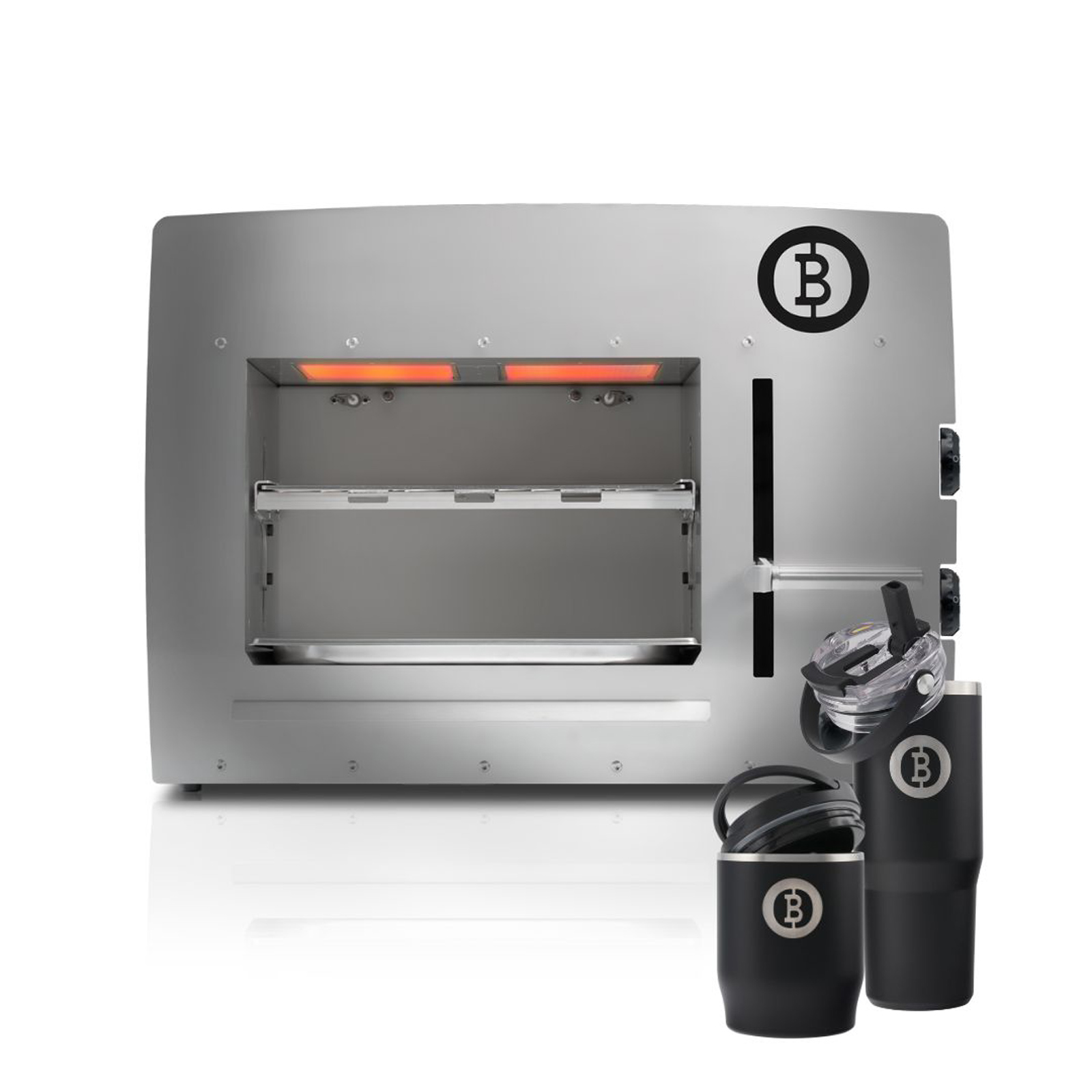 BEEFER XL-Chef DE/AT 50 mbar Propane 800°C Oberhitzegrill mit Thermobecher & Thermobehälter im Set - 1210001-Set1