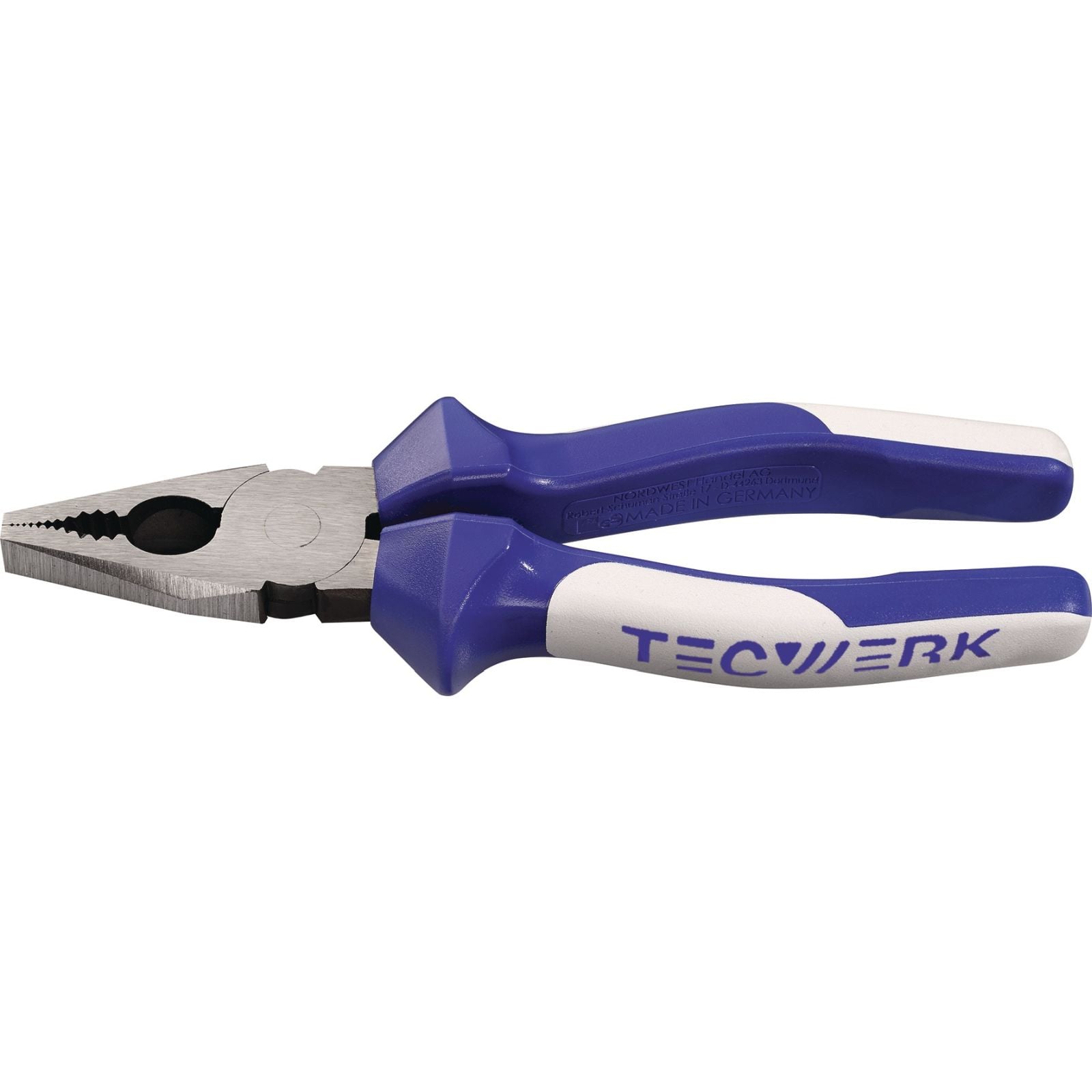 Kombizange L.180mm pol.Mehrkomp.-Hülle TECWERK