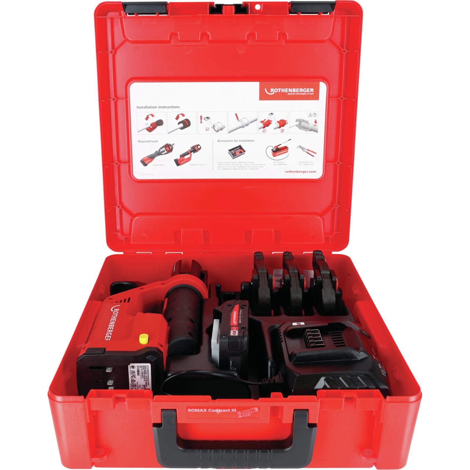 ROTHENBERGER ROMAX COMPACT III Set SV12-14-16, 2Ah, EU, CAS - 1000004436