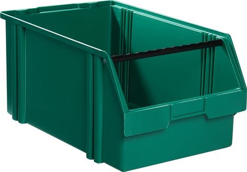 LA-KA-PE Sichtlagerkasten L 500 / 450 x B 300 x H 230 mm grün - LK1A GRÜN