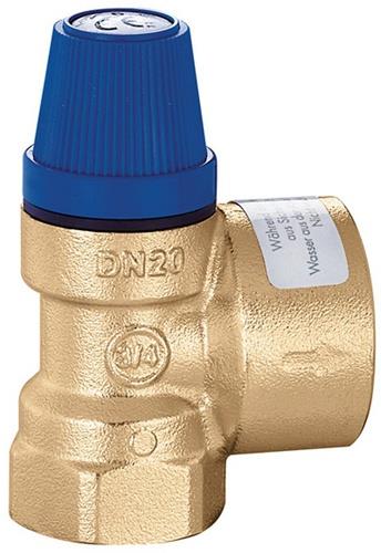 CA Membran-Sicherheitsventil 3/4Zoll x 1Zoll, 6 bar, für Brauchwasser