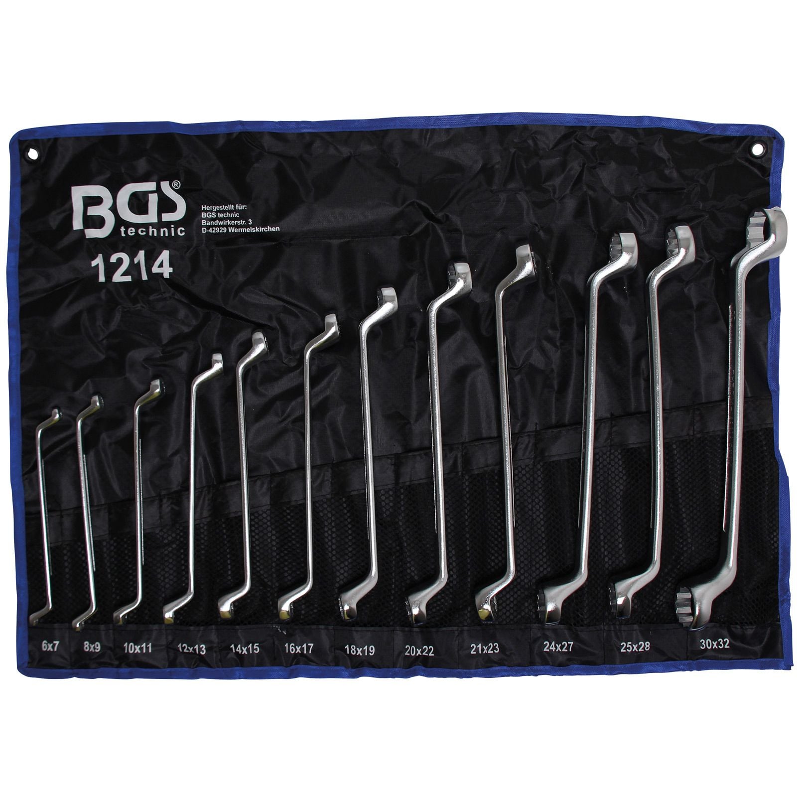 BGS technic | Llave de estrella doble abierta | 19 x 22 mm 19 mm | 22 BGS technic | Llave de estrella doble abierta | 19 x 22 mm 19 mm | 22