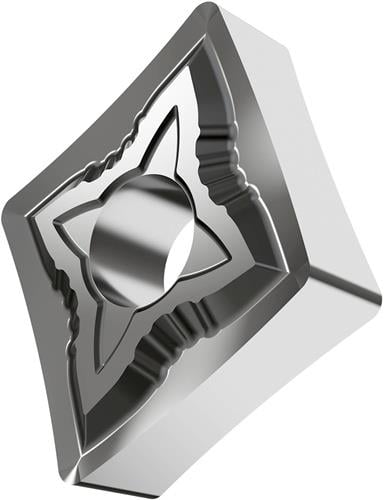 Drehwendeschneidplatte ISO CNMG 120408E-SF:H07 Bohrungs-D. 5,16mm Farbe Silber