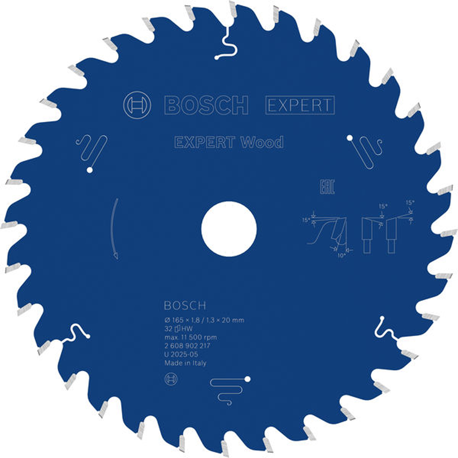 Bosch EXPERT Wood Kreissägeblatt 165x20 mm Z32 - 2608902217