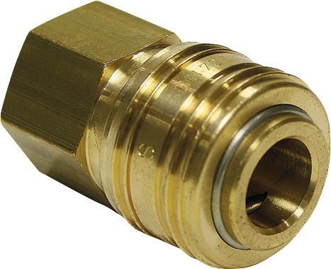 Schnellver.Kup m.IG MessingNBR Gew.1/2 Zoll Durchfluss(Luft) 775
