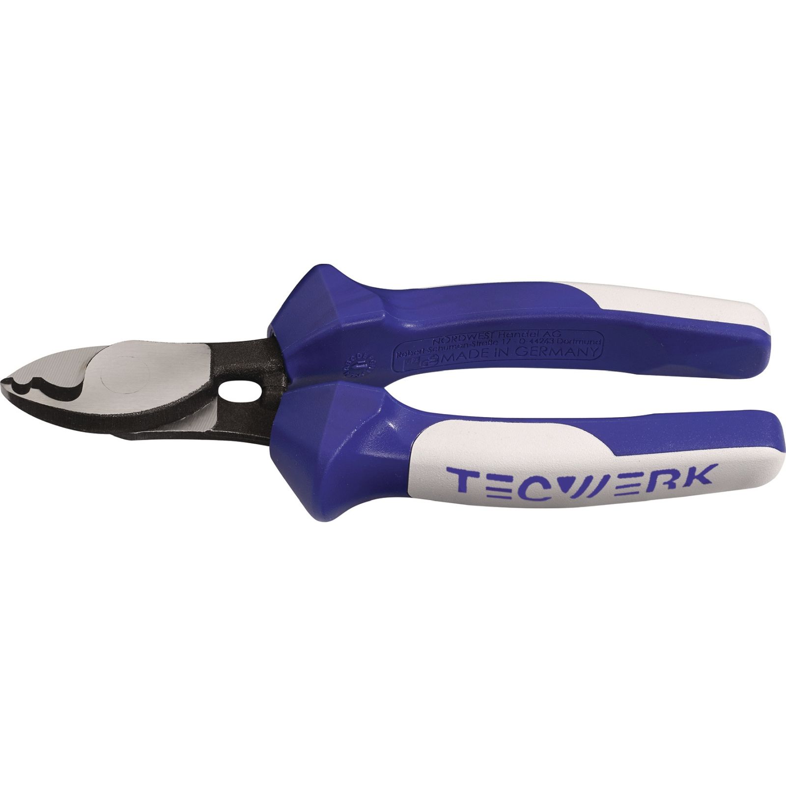 Kabelschere L.160mm Kopf pol.Mehrkomp.-Hüllen TECWERK