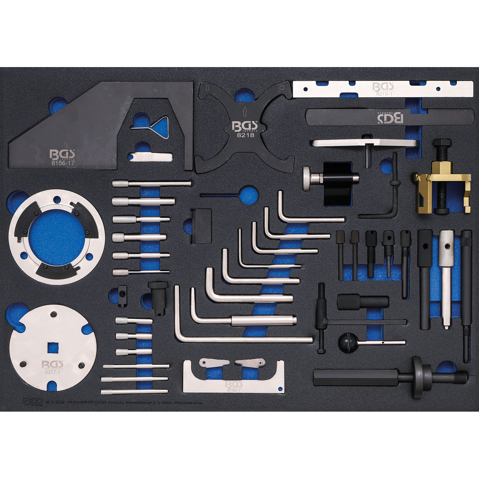 BGS Werkstattwageneinlage 3/3: Motor-Einstellwerkzeug-Satz für Ford / VW / Seat / Mazda / Volvo - 4139