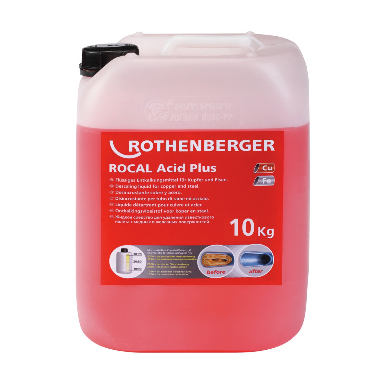 ROTHENBERGER ROCAL Acid Plus, Cu, FE, 10kg - 61106