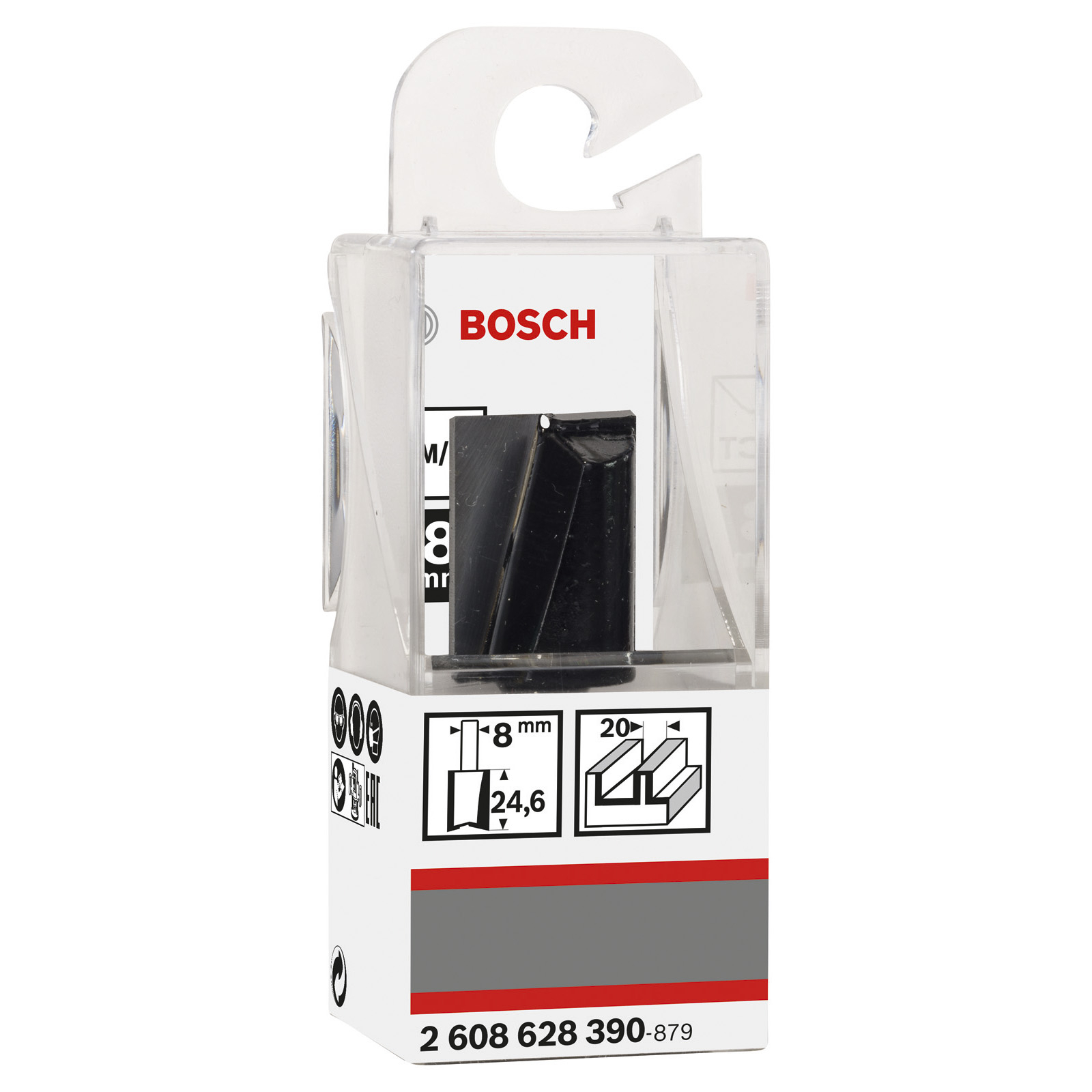 Bosch Nutfräser Standard for Wood 8 mm D1 20 mm L 25 mm G 56 mm - 2608628390