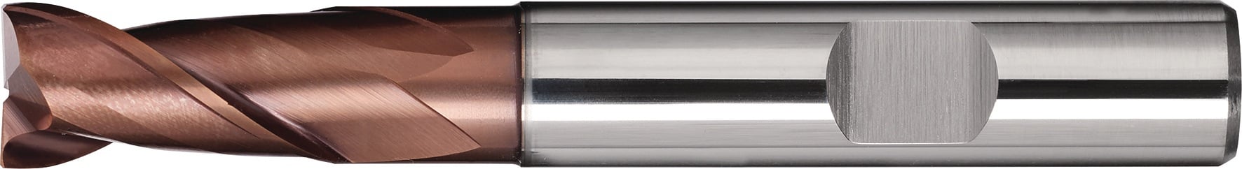 Bohrnutenfräser DIN 6527L TypN D.6mm Einsatz-L.20mm VHM TiAlN HB Z.2 TECWERK