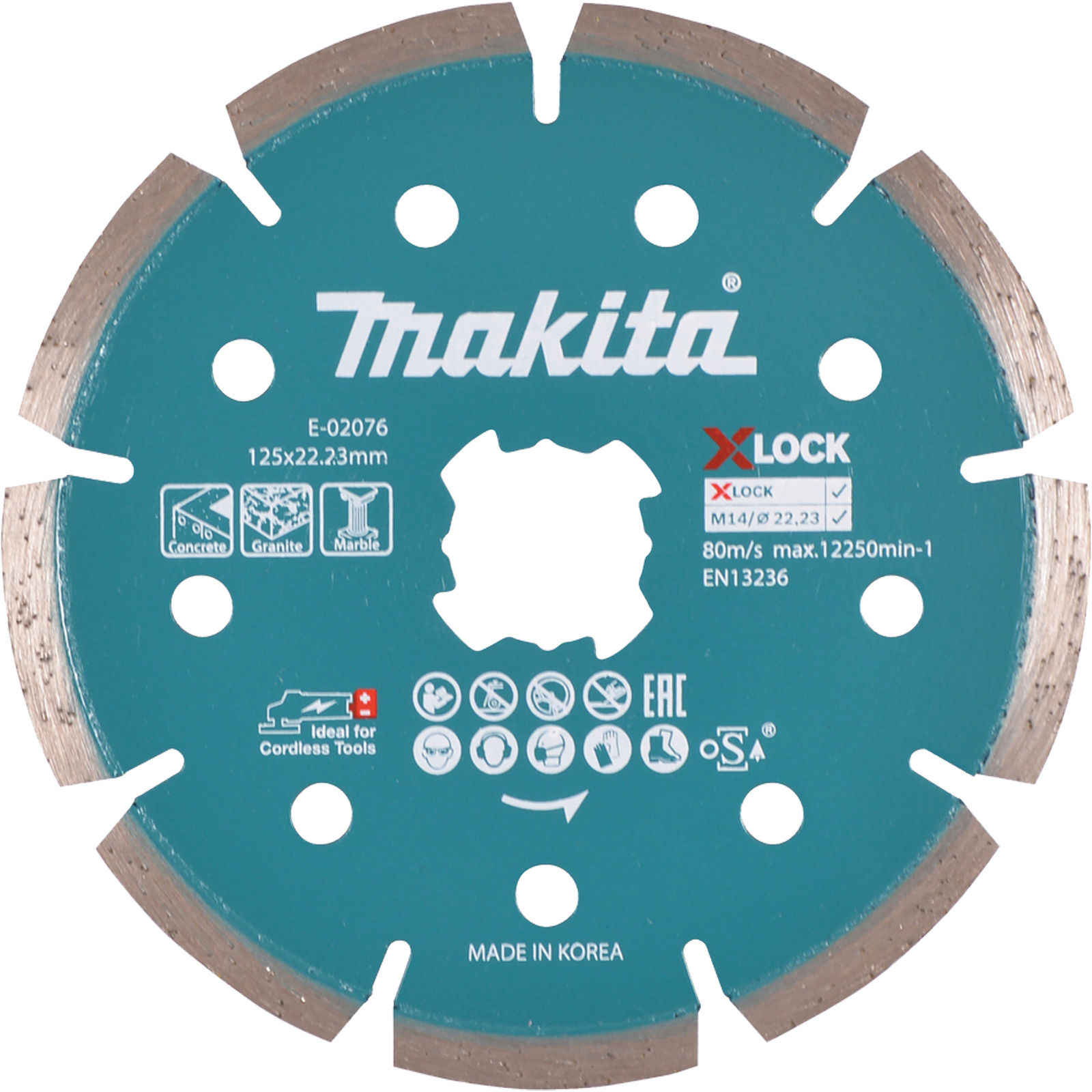 Makita Diamantscheibe 125 mm X-Lock Beton - E-02076