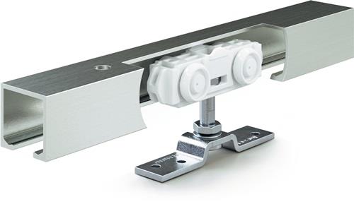 GEZE Schiebesyst.Rollan 40 NT 40kg 1650mm Holzflügel Kompletts.50-59cm Wm./Dm - 160406