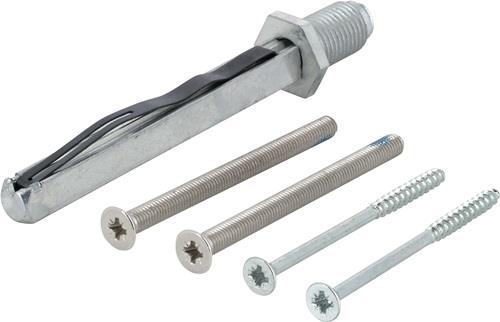 HOPPE Bef-set.Sertos K/G 55-60mm M5x70+4,0x65 4-KT.8x80mm - 11509387