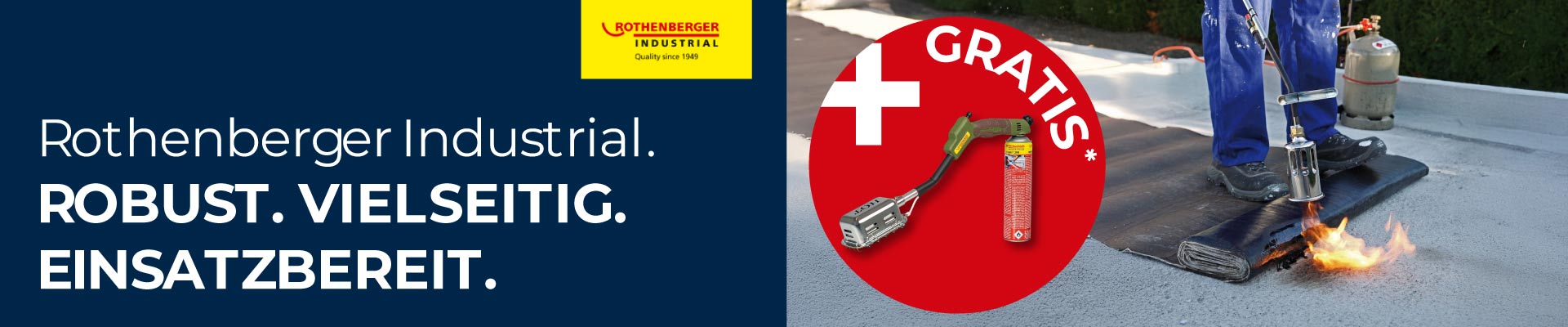 Gratis-Schutzkit zu Rothenberger Abflammgerät – Aktionsangebot sichern