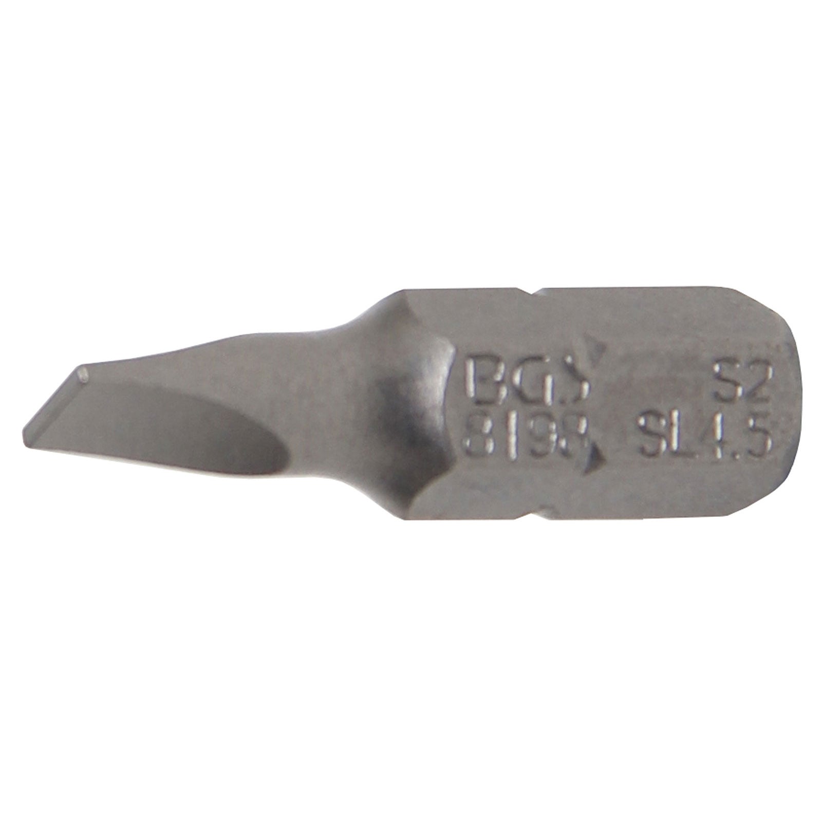 BGS Bit Antrieb Außensechskant 6,3 mm (1/4") Schlitz 4,5 mm - 8198