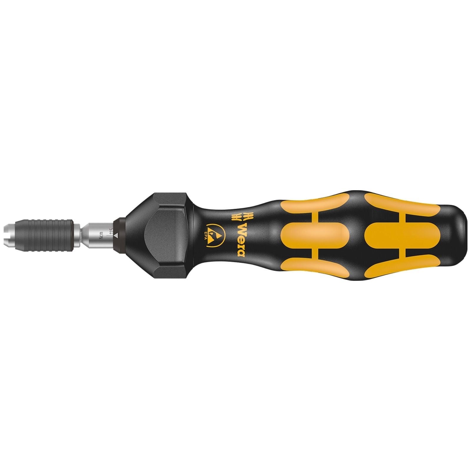 Wera Serie 7400 Kraftform ESD einstellbarer Drehmomentschraubendreher Halfmoon / HIOS (0,10 - 0,34 Nm) - 074786